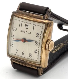 Vintage BULOVA Uhr 10K GP Lünette SS Rückseite Schweiz 17Juwelen - Bild 1 von 8
