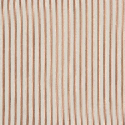 FOY & CO Cotton Kent Ticking Stripe Caramel Fabric Herringbone Weave Curtain Upholstery