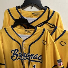 Savannah Bananas #1 'SPARKY' EVO-Shield Baseball Jersey Men Sz XL White READ