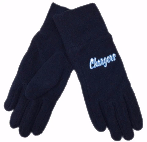 San Diego Chargers Womens NFL Navy Winter Fleece Reebok Gloves New W/Tags M,L Cover