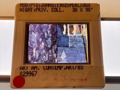 Diapositiva a color Jasper Johns “Perilous Night” 35 mm. Arte pop neodadaísta Foto 1 de 3