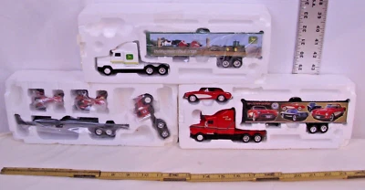 ERTL JOHN DEERE SPIRIT OF THE HEARTLAND,IH 半卡车 X3 压铸玩具 带盒 — 第 1/3 张图片