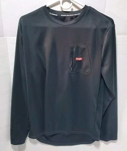 Wrangler Long Sleeve Size Large Men's Shirt Zip Pocket In Front. Logo Front - Picture 1 of 14
