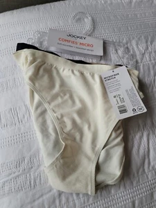 Jockey Womens 5/S Comfies Microfiber French Cut 3 Pack Underwear French Cuts New - Picture 1 of 6
