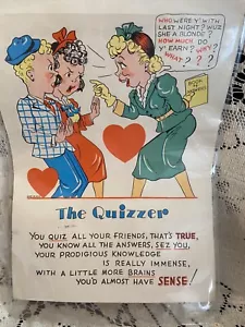 PENNY ACETO SAN VALENTINO TERRIBILE anni 40 FUMETTO Il Quizzer - Foto 1 di 2