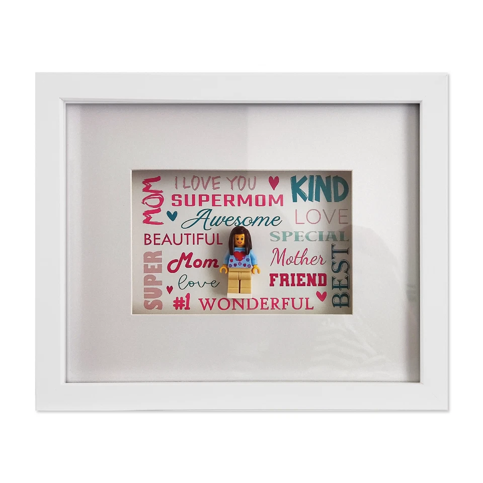 Caja de Luz LED Personalizada Día de la Madre - Minifigura Personalizada Regalo para Mamá Foto 1 de 4