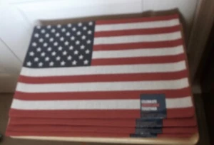 4th OF JULY FLAG PLACEMATS - CELEBRATE AMERICANA TOGETHER - (4) - NWT - Picture 1 of 4