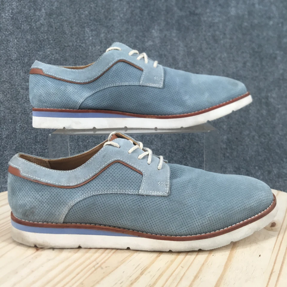 Zapatos de Vestir Johnston & Murphy Para Hombres 10 M Informales Oxford Azul Almendra Punta Baja Foto 1 de 4