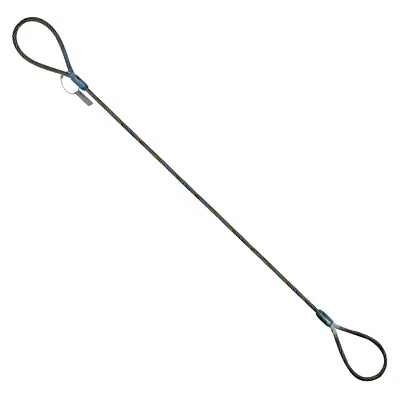 RUGGEDTOW Wire Rope Choker 3/8" x 12' Lifting Sling Crane Tagged 1.4 Ton USA