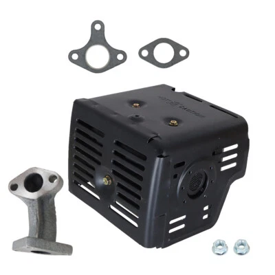 LABWORK GX390 Muffler Exhaust Fits For Honda GX340 11HP & 13HP With Manifold & Nuts