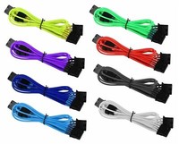 BattleBorn 4-Pin Molex to 5 x SATA Cable Cord Premium Sleeved Braided Adapter PC Computer BattleBorn 4-Pin Molex to 5 x SATA Cable Cord Premium Sleeved Braided Adapter PC Computer
