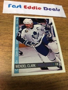 O-PEE-CHEE NHL HOCKEY 1992-93 WENDEL CLARK CARD 96 TORONTO MAPLE LEAFS EXCELLENT - Picture 1 of 2