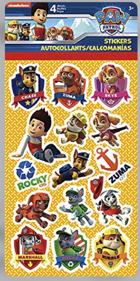 Pegatinas SandyLion Paw Patrol 4/hojas- Foto 1 de 1