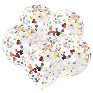 Birthday holiday decoration foil colorful balloons 12 inches, 5 pieces - Picture 1 of 4