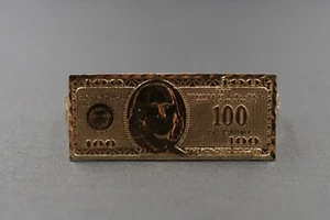 Anillo pequeño de oro amarillo liso de 10 K con corte de diamantes de ciento dos dedos. Talla 3, 4 - Imagen 1 de 7