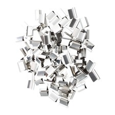 100 pcs 15mm x 10mm x 5mm Metal Reusable Refill for Clips Dispenser Zh