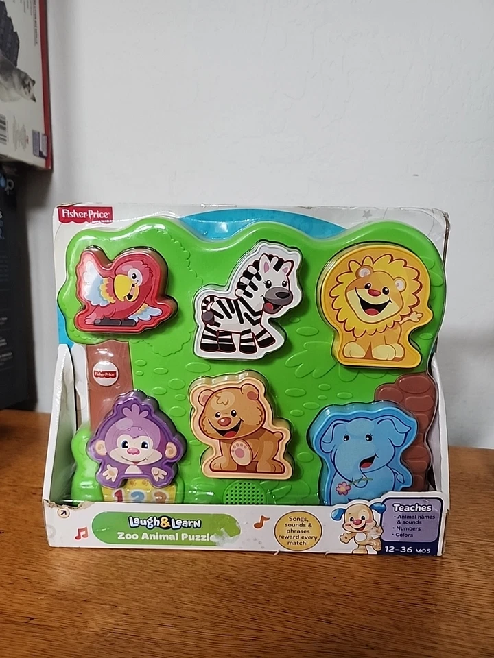 Fisher Laugh and Learn Zoo Animal Puzzle Ff3