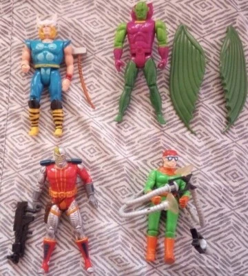 Lote de figuras de acción ToyBiz Marvel Superhéroes Deathlok Thor Annihilus Doc Octopus Foto 1 de 4