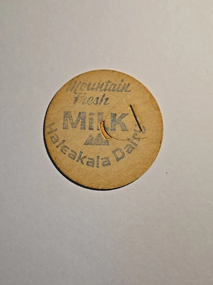 Hawaii Milk Cap -PÚRPURA- Haleakala Dairy Mountain Fresh Milk Maui Foto 1 de 2