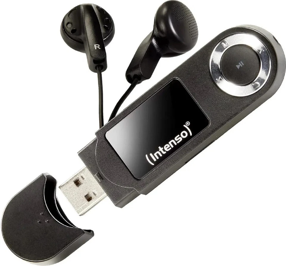 Intenso Lettore MP3 WMA Portatile fino a 16 GB Nero 3601470 - Immagine 1 di 1