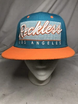 Sombrero imprudente Los Anglers aguamarina y naranja ajustable talla única para la mayoría Foto 1 de 4