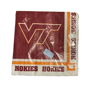 Virginia Tech Hokies College Football Party Paper Luncheon Napkins NEW OLD STOCK - Picture 1 of 7