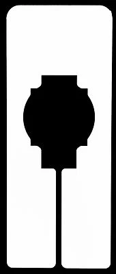 DISCOUNTSIZING 100 PLASTIC BLANK RECTANGLE RACK SIZE DIVIDERS RETAIL CLOTHING RACKS RECTANGULAR