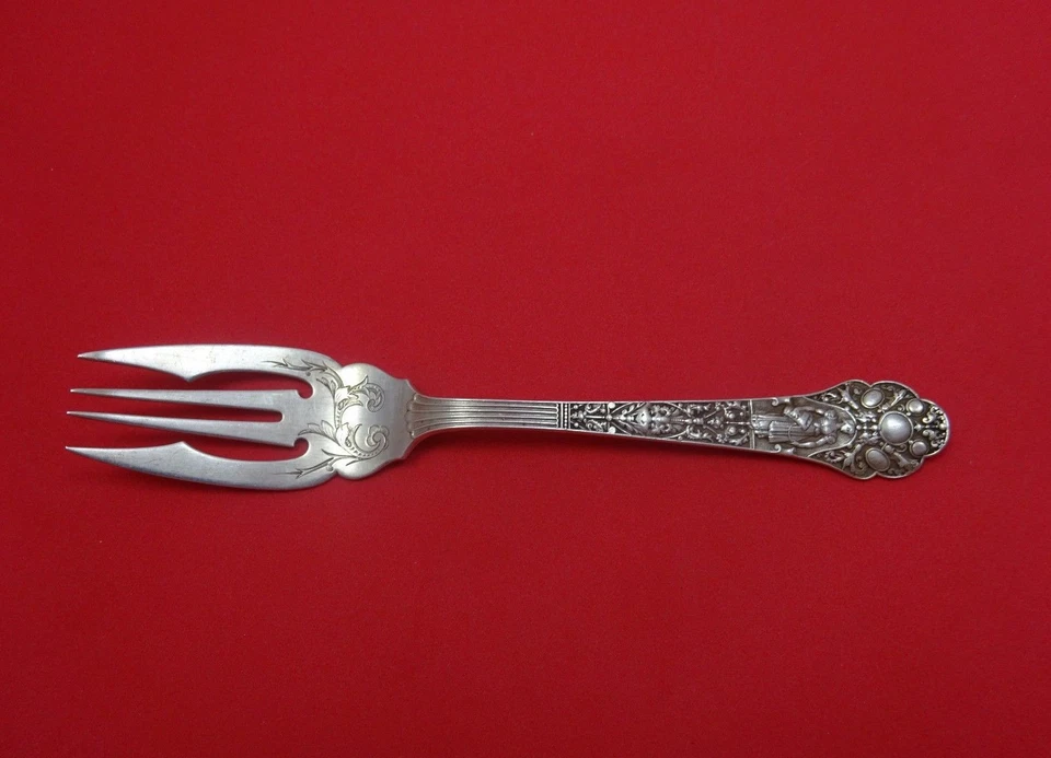 Medici Old by Gorham Sterling Silver Fish Fork Bright-Cut 6 3/4" - Изображение 1 из 1
