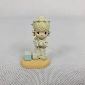Precious Moments May Your Christmas Be Delightful Mini Figure Girl #575518  1990 - Picture 1 of 4