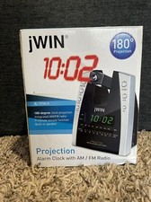 New ListingJwin Time Projection Alarm Clock Am/Fm Radio~ Jl707Blk