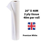 White Couch Rolls 20" X 40m Gp Salon Beauty Massage Clinic Roll Hygene Bed Chair