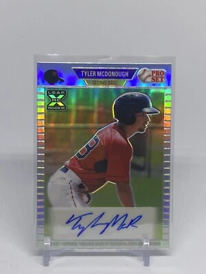 2021 Pro Set Metal TYLER MCDONOUGH Silver Crystal Auto 8/8 XRC Boston (816) - Image 1 of 4