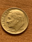 1966 Roosevelt dime bez w idealnym stanie Mark Error Plus inne błędy. Niecertyfikowany rzadki (321)