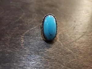Vintage Sterling Silver Turquoise Ring - Picture 1 of 7