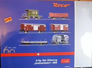 Roco 76051; treno merci "Gotthardbahn" FFS, nuovo in confezione originale /X179 - Foto 1 di 3