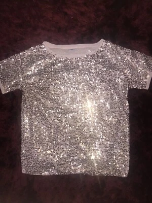 T-shirt rose à paillettes Fun&fun taille S - Photo 1/4