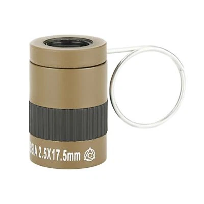 Mini Monocular Telescope 2.5x17.5mm Pocket Lens Ring for Fishing Hunting Hiking - Image 1 of 4
