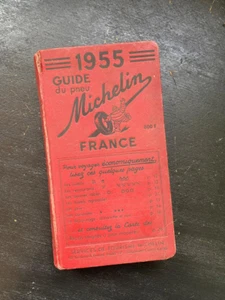 1955 Michelin Guide France Original Edition – Vintage French Bibendum - Imagen 1 de 9