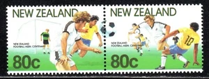 1991 New Zealand SC# 1022a.-b - New Zealand Football(Soccer) Assoc.pair - M-NH - Picture 1 of 1