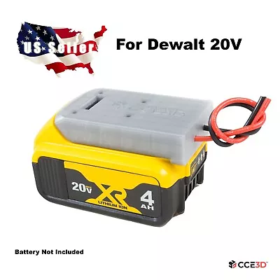 **Dock Adapter For Dewalt 20V Battery Robotics Power Output Connector DIY**