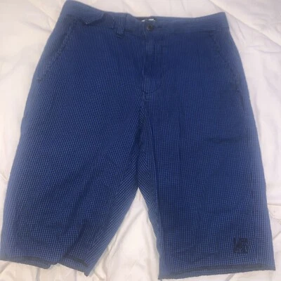 Vans Shorts Boy's Size 12 Plaid BLUE AND BLACK NICE! - Image 1 of 4