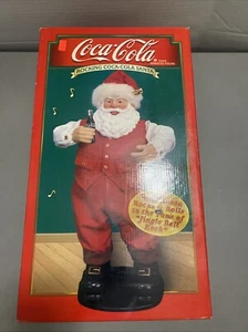 Vintage 1999 Coca-Cola Rocking Santa Figurine Original Box *Read - Picture 1 of 5