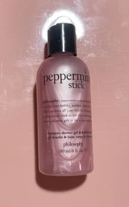 NEW PHILOSOPHY Holiday Peppermint Stick Shampoo Shower Bath Gel 4 oz Sealed - Picture 1 of 3