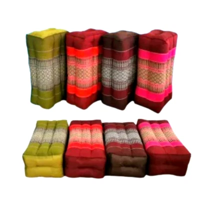 Pillow Thai cushion kapok handmade rectangle bolster natural cotton 100% X 4 pcs - Image 1 of 4