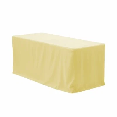 YCC Linens -  Fitted Rectangular Polyester Tablecloths for weddings and parties - Image 1 of 4