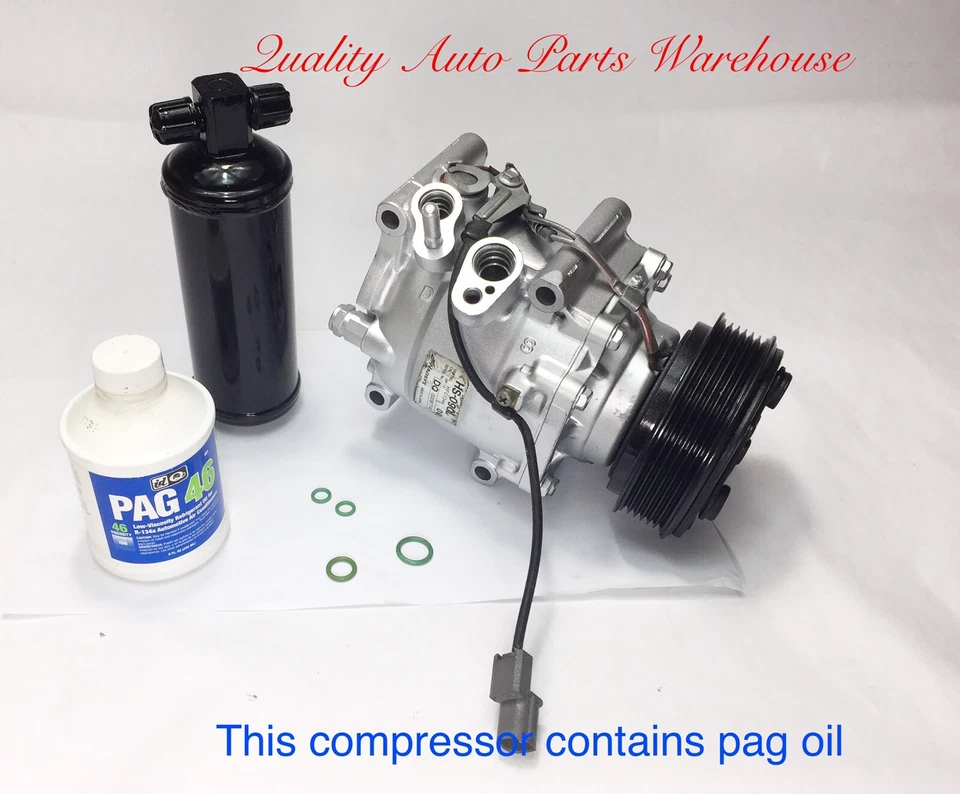 Compresor de aire acondicionado remanufacturado + secador nuevo para Honda Prelude 1995-1996 con garantía Foto 1 de 2