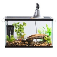 Aquatic Reptile Habitat Kit Aquarium Tank Terrarium Pet Frog Turtle Lamp Filter
