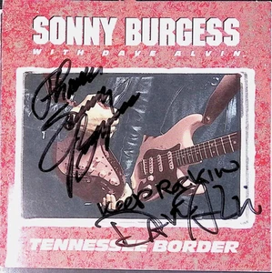 SONNY BURGESS & DAVE ALVIN cd insert (no cd) AUTOGRAPHED - Picture 1 of 1