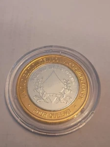 Limited Edition $10 Gaming Token Four Queens Las Vegas Featuring Ace Of Diamonds - Picture 1 of 3