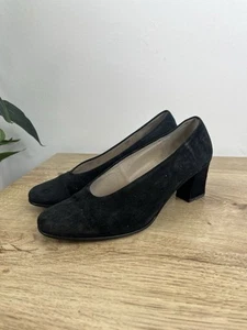 Zapatos de tacón GABOR para mujer de gamuza de cuero Reino Unido 4,5 vintage de tacón bloque  - Imagen 1 de 8